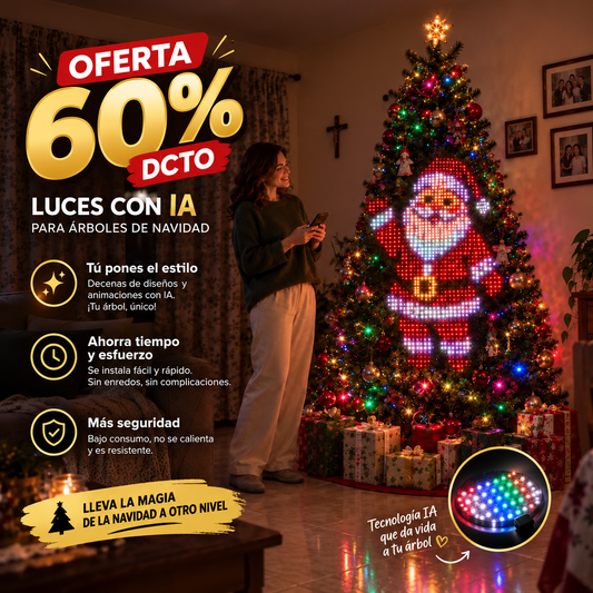 La Navidad ya no será igual: transforma tu árbol con luces LED con IA